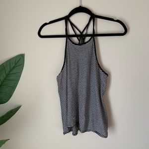 Hollister | high neck stripped tank top